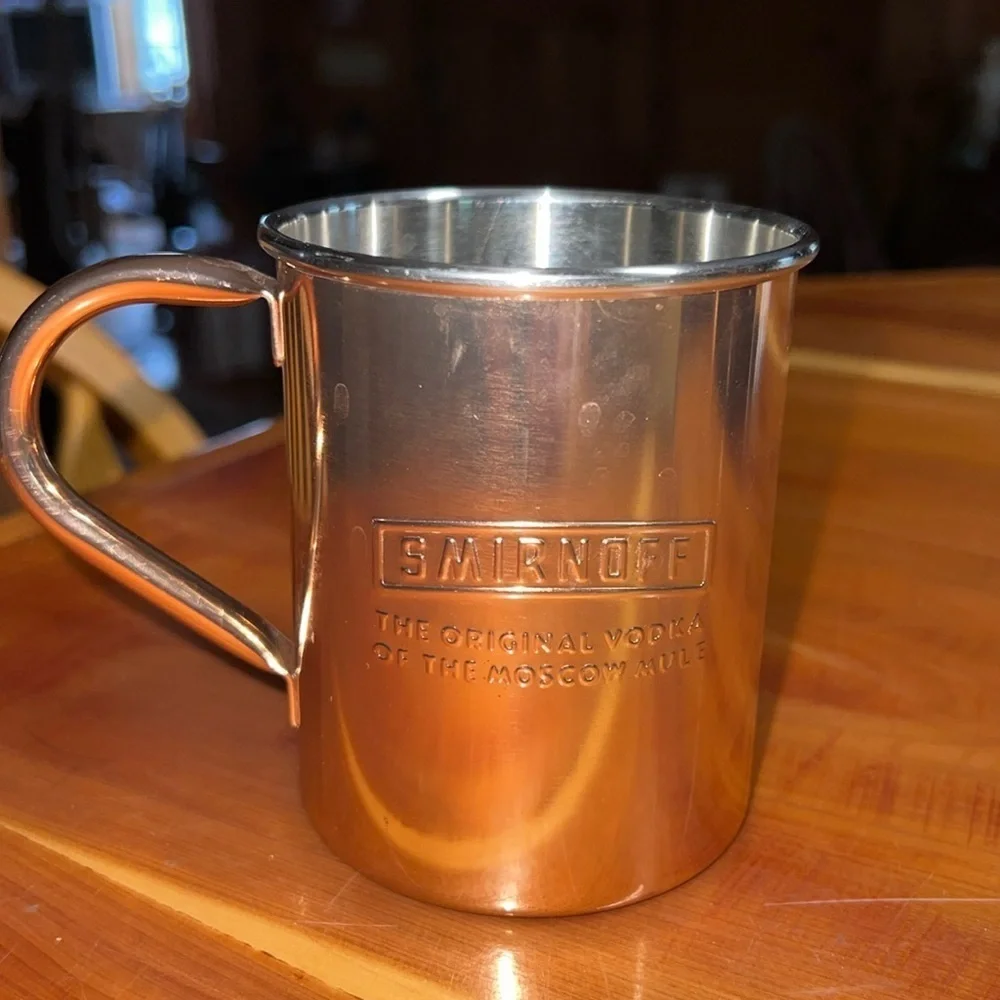 One Smirnoff “The Original Vodka Of The Moscow Mule” Copper Mug